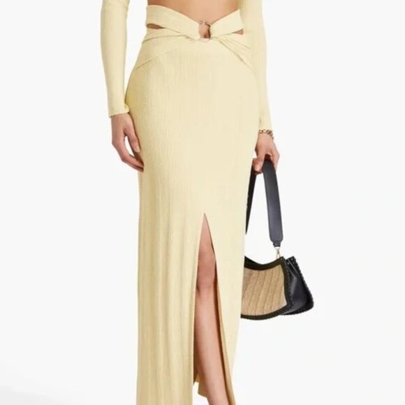 Nanushka ! Muyta Ribbed Skirt With Belt Front. (Small). - Picture 1 of 9